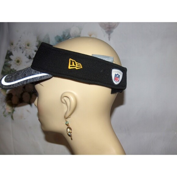 Pittsburgh Steelers Visor Golf Visor New Era Golf Visor Reflective Strip on Brim - Picture 3 of 8